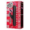 Hatopura Spiral Tornado Piston Vibe Vibe Adult Sex Toy -Black-