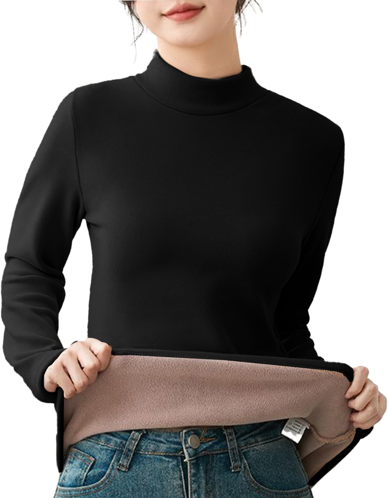 

Доступно в 5 бутылках с начесом большого размера Корейский повседневный боди для офиса, поездок на работу, на работу, в массовый корейский большой размер, не горжетка и не сшитый Простая водолазка для холодной погоды, теплая