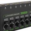 with RGB Lights 6 Channel Mixer Sound Mixer Surround Sound Stereo Mixer  Stage Performance