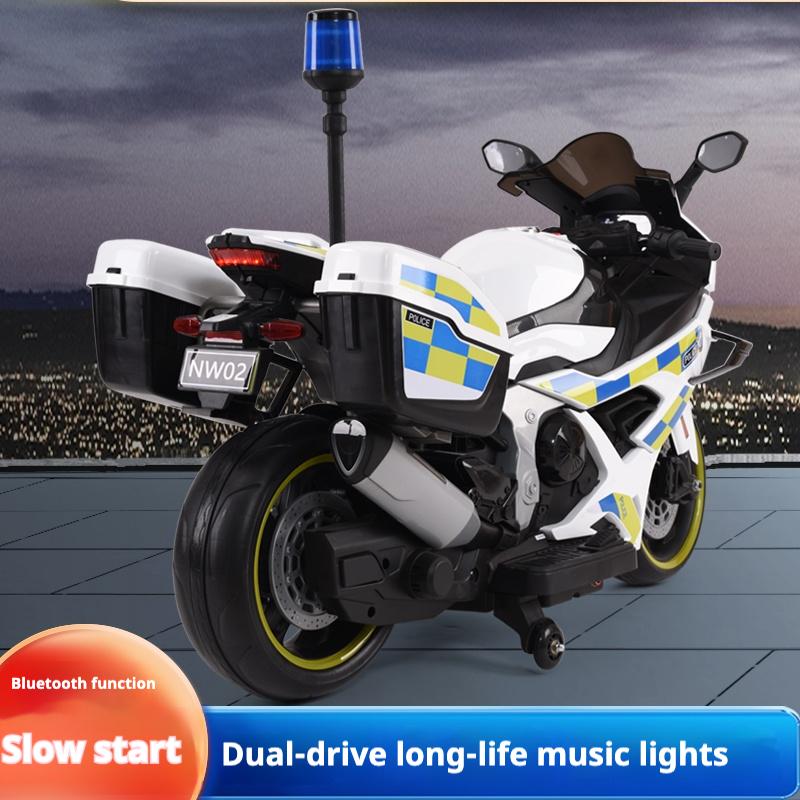 Çocuk Elektrikli Motosiklet Çift Sürücülü Çocuk Arabası Uzaktan Kumandalı Bluetooth Müzik LED Işık, Erken çocukluk eğitimi fonksiyonu