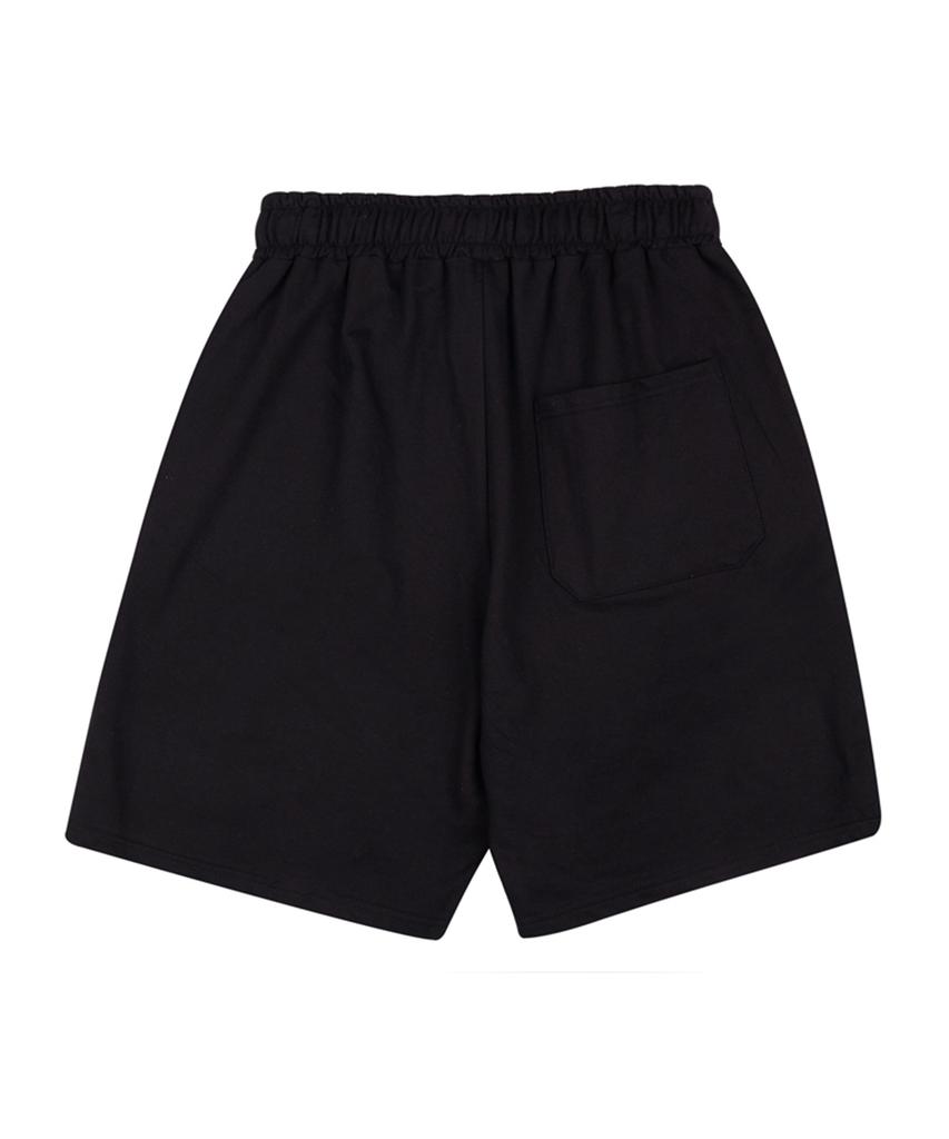 CREAM SODA LAB Penguin Logo Shorts Black White