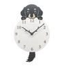 Dachshund Black Pendulum Clock - Stylish Wooden Analog Wall Clock for Bedroom, Home Decor, and Room Decoration