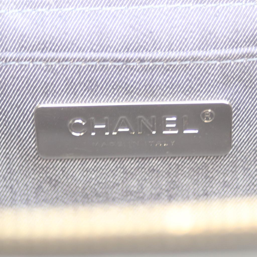 Chanel No. 28 AS0323 Black Lamb GHardware Top Handle 2-Way Vanity Shoulder Bag blackUsed