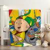 Cartoon Baby Friend C Caillou Blanket Soft and Skin Friendly For Couch Bed Napping Bedspread All Seasons Comforter