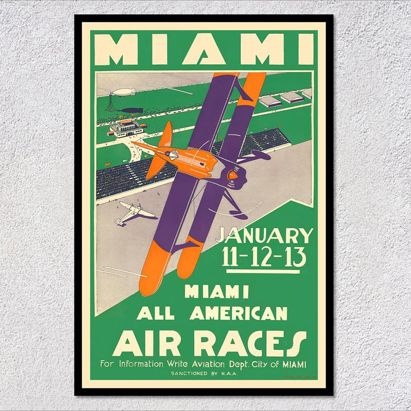 Retro Airways Flights Poster Vintage Aviation Wall Art Print Flying Machines Canvas Painting Pictures for Home Decoration