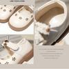 Girls Spring New Round Toe Internet Celebrity Fashion Embroidered Leather Shoes