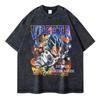 585. Summer Y2k 2026 Oversized Dragon Ball Broly Anime T-shirt Man Women Vintage Washed Short Sleeve Tee Streetwear Loose Casual Tops