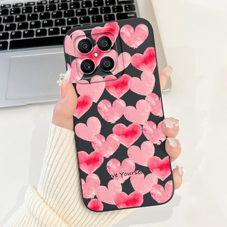 For Honor X6 X8 5G Case Popular Flower Bowknot Soft Silicone Shockproof Bumper For HonorX8 HonorX6 TFY-LX1 VNE-LX1 VNE-N41 Cover