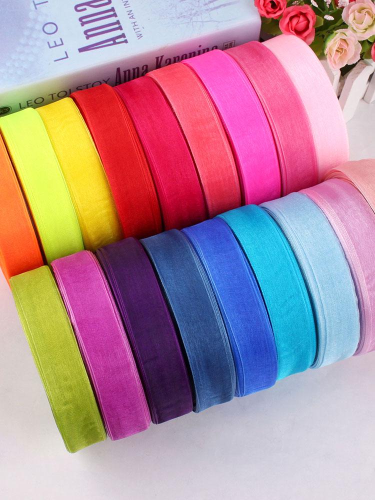2cm Transparent Gauze Ribbon for Gift Boxes, Cake Decorations, Headbands, and Dance Streamers