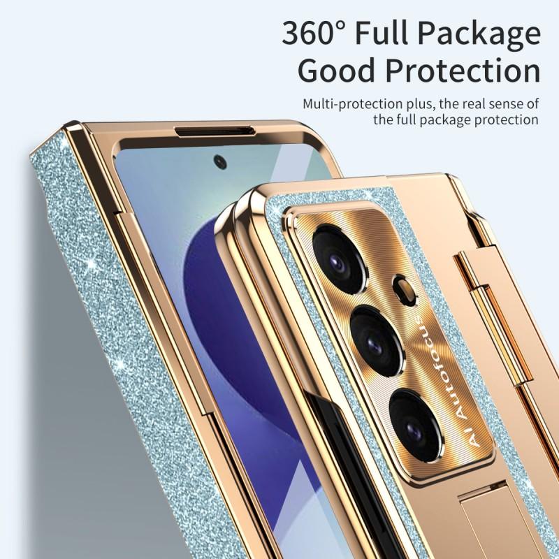 Premium Foldable Phone Case Galaxy Z Fold8 Fold7 Full Coverage PU Leather With Hidden Stand Shockproof Scratch