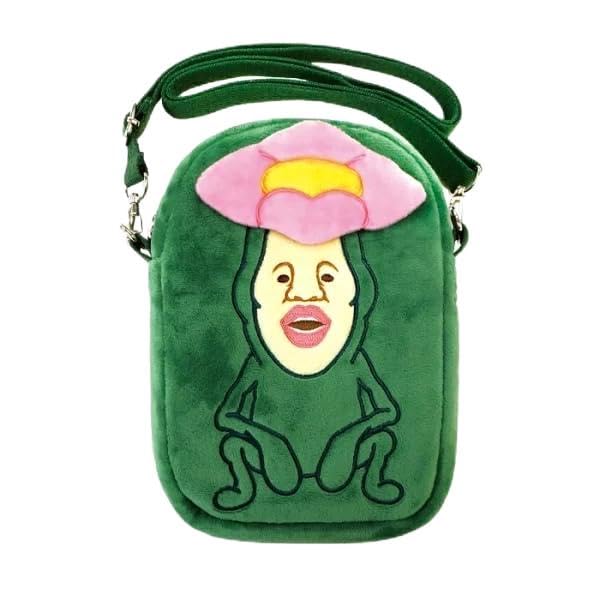 

Маленька сумка-гаманець з плюшу Ханаґасіра Маленька сумка через плече-гаманець Ханаґасіра [Kobito Zukan] зелений