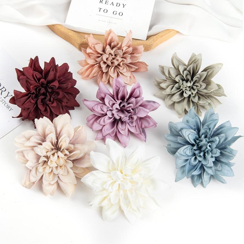 30/50pcs Artificial Flowers Silk Gerbera Home Festival Party Outdoor Garden Decor Scrapbook Diy Candy Box Wedding Bouquet Cheap