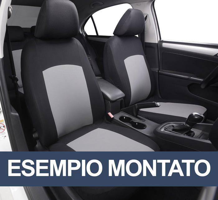 Housses de siège - rebeca shop - universelles - polyester - rouge - 6 pièces