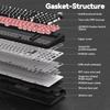 AULA F99Pro Low Noise Keyboard Gasket Structure Hot-swap RGB Mechanical Keyboard with Media Knob