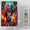 Tenda da Doccia Harley Quinn Tessuto in Poliestere Impermeabile Pittura Colorata Tende da Bagno Decorazione Bagno di Casa Tenda con Ganci