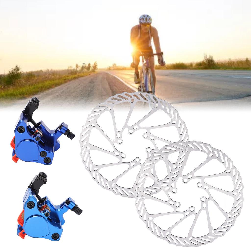 Disc Brake Set Professional Aluminium Alloy Sensitive CNC Machined Bike Disc Brake Rotor Set for Mountain Road Bike