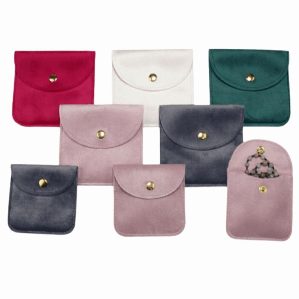 Weiche Verpackung Geschenkbeutel Tragbare Aufbewahrung Schmuck-Organizer Samt-Schmuckbeutel Boutique-Verpackung