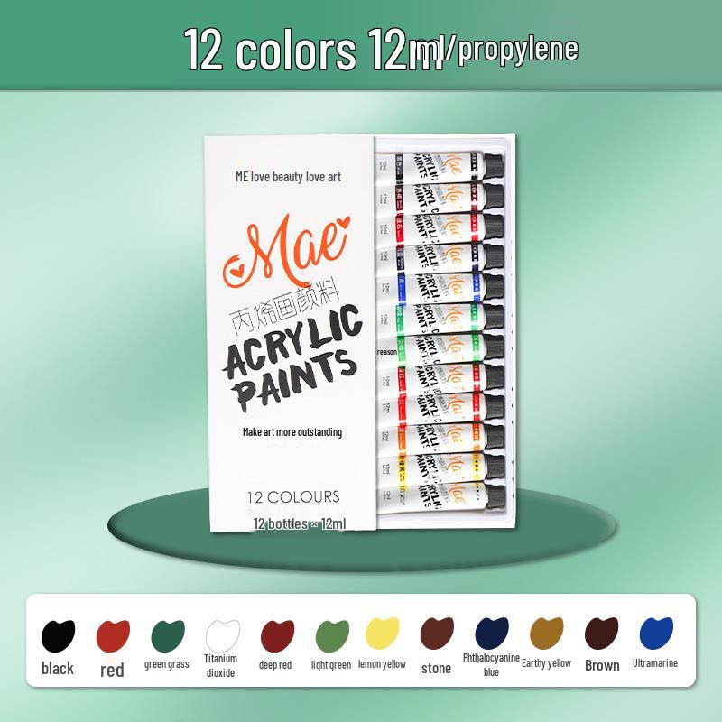 Waterproof Acrylic Paint Set - Fade-Resistant and Washable for Kids' Graffiti and Textile Art