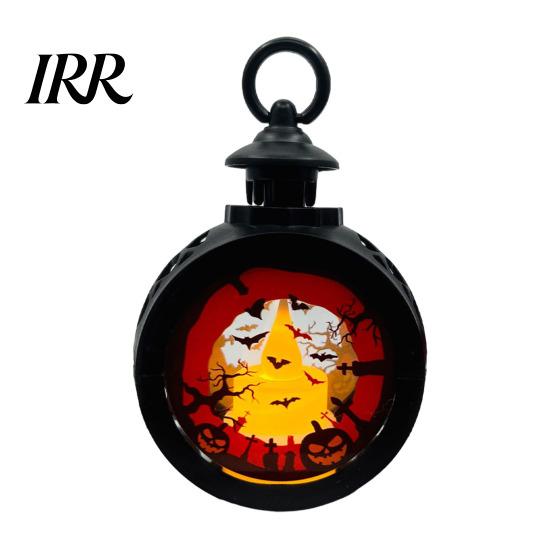 Halloween Party Table Centerpiece Retro Pumpkin Lantern, LED Electronic Candle Light, Vintage Safe Flameless Decor Handheld Decorative Lamp