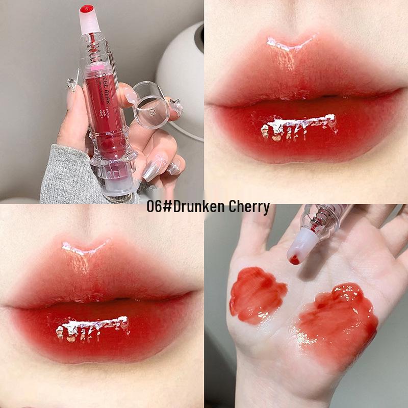 Gege Bear Ice Tube Lip Essence: Plumping, Hydrating, Shimmering Gloss