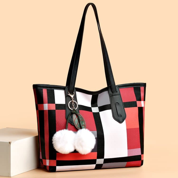 

Women s Fashion Versatile Shoulder Bag Handbag червоний