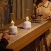 Essential Oil Diffuser with LED Candle Light, Silent Double Spray Aromatherapy Humidifier for Bedroom, Office, Party, Yoga