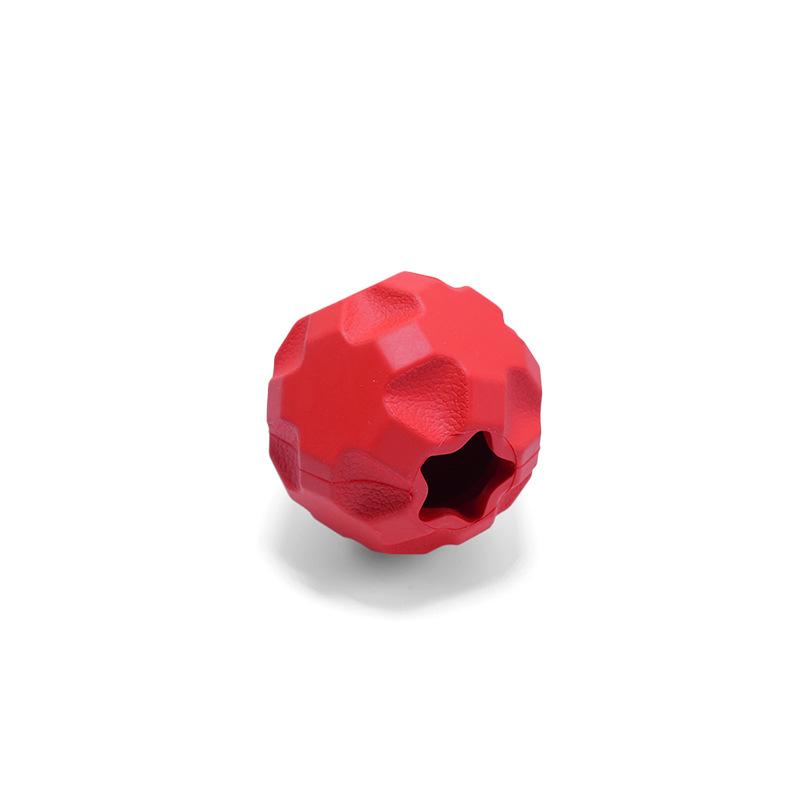 New Dog Toy, Multi-functional Leaky Lead Ball, Small Dog Interactive Educational Toy, Natural Rubber Pet Toy Ball
