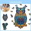 Unique Adult Wooden Puzzle With Intricate Animal Shapes Perfect For Stress Relief