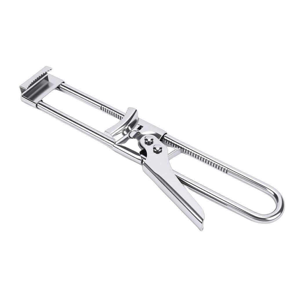 Stainless Steel Jar Opener Adjustable Ergonomic Non Slip Handle Gripper Tight Lid Opener for Home