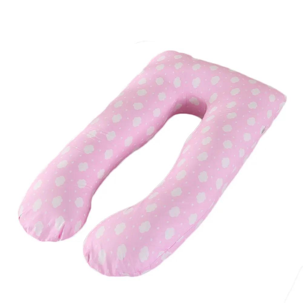 130x70cm Pregnant Pillow Case Maternity Cushion Cover U Type Lumbar Pillowcase Side Protect Cushion Cover for Pregnancy Women