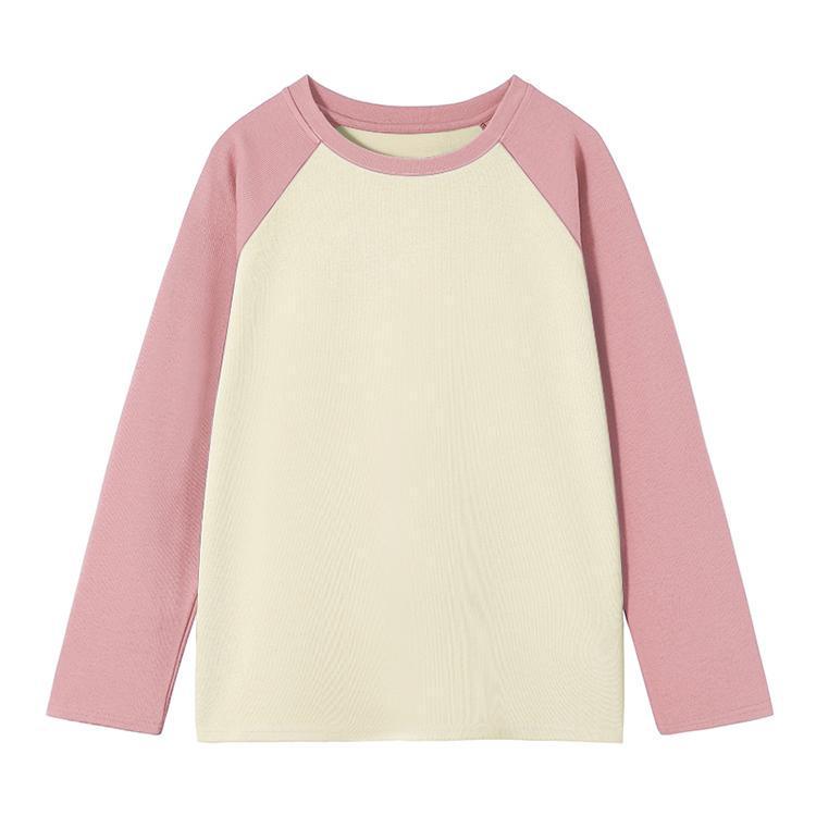 Herbst 2025 Colorblock Raglanärmel Langarmshirt – Lockere Patchwork-Basisschicht für Herbst/Winter.