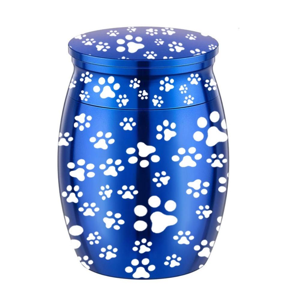 Paw Print Pet Urn Seal Pet Commemorative Box Memorial Gift Mini Pet Ashes Box Memorial