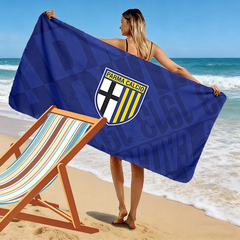 Parma Calcio Print Beach Towel, Large Soft Quick Dry Towel for Beach Camping Swimming