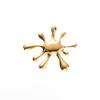 European Retro Firework Brooch: Stainless Steel Irregular Lapel Pin