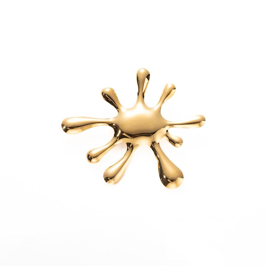 European Retro Firework Brooch: Stainless Steel Irregular Lapel Pin