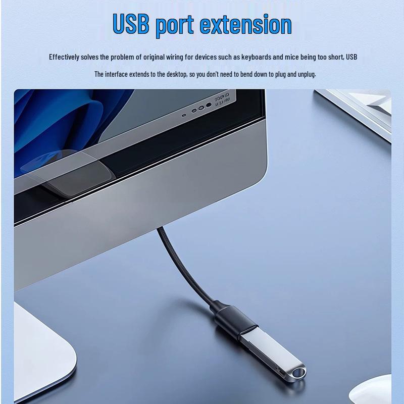 USB 3.0 Male To Female Extension Cable for Charging, Data Transfer, Computer, Printer, Keyboard, Mouse, and U Disk
