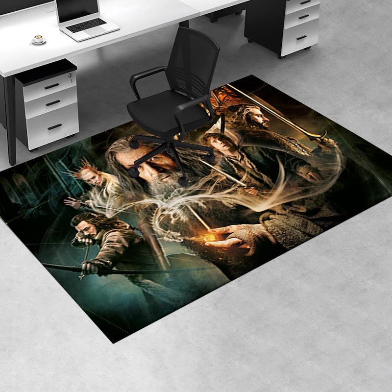 

The Hobbit: The Battle of the Five Armies Movie Poster Print Office Mat Home Decor Office Desk Chair Rugs Chair Carpet for office Chair Mat 60cm by 90cm
