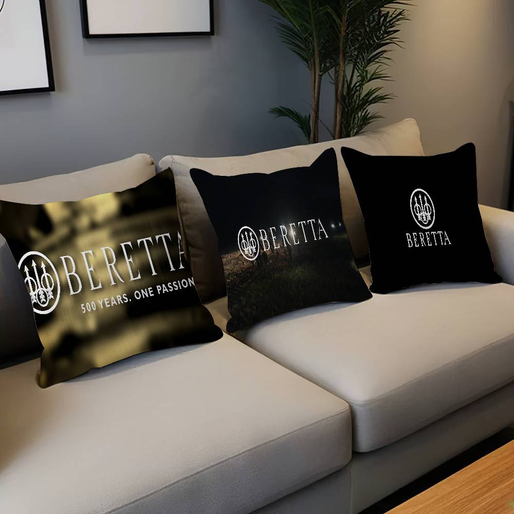 Gun B-Beretta logo Personalized Pillow Dust Cover Bedroom Kids Party Decoration Pillowcase Birthday Children Gift