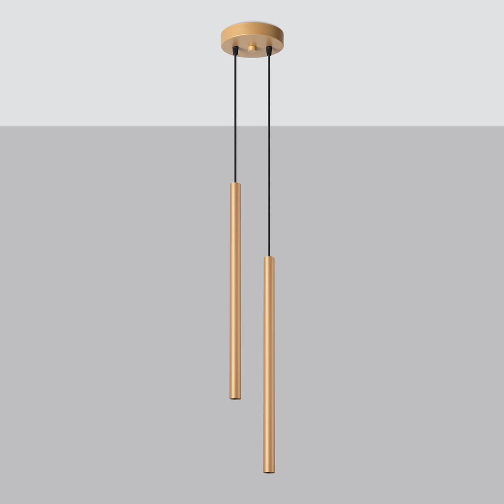 Pastel 2 gold pendant lamp