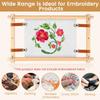 Embroidery Scroll Frame Wooden Cross Stitch Scroll Frame Rotated Adjustable Needlepoint Embroidery Tapestry Scroll Frame