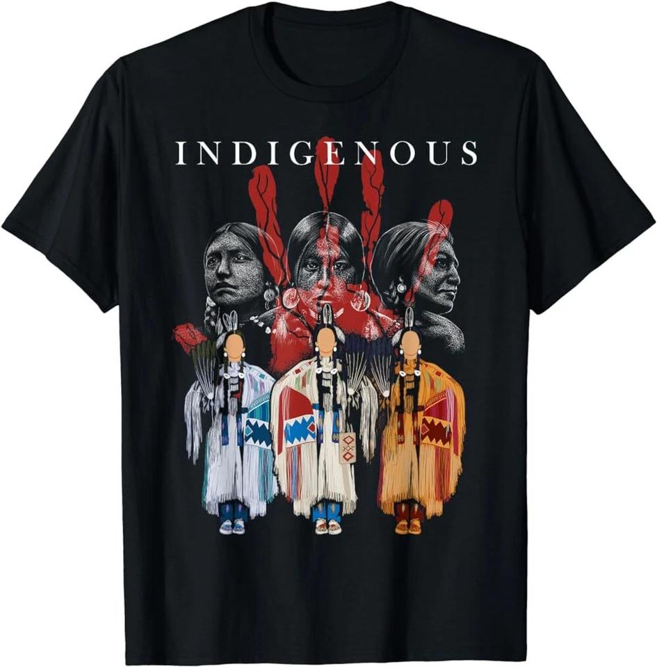 Native American Indigenous Red Hand Indian Blood Themed T-Shirt XL