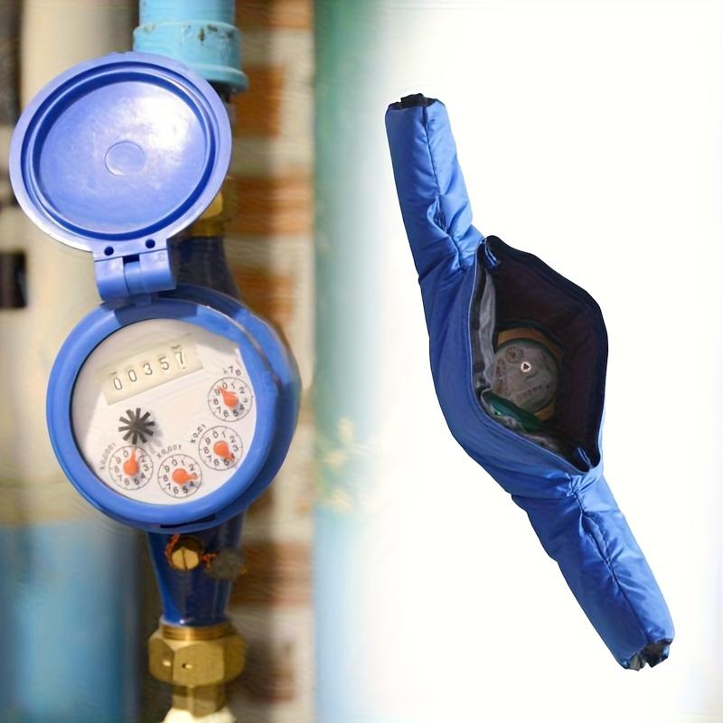 Heavy-Duty Double-Sided Winter Water Meter Cover - Cold-Resistant Insulated Polyester Pipe Protector with Removable Design