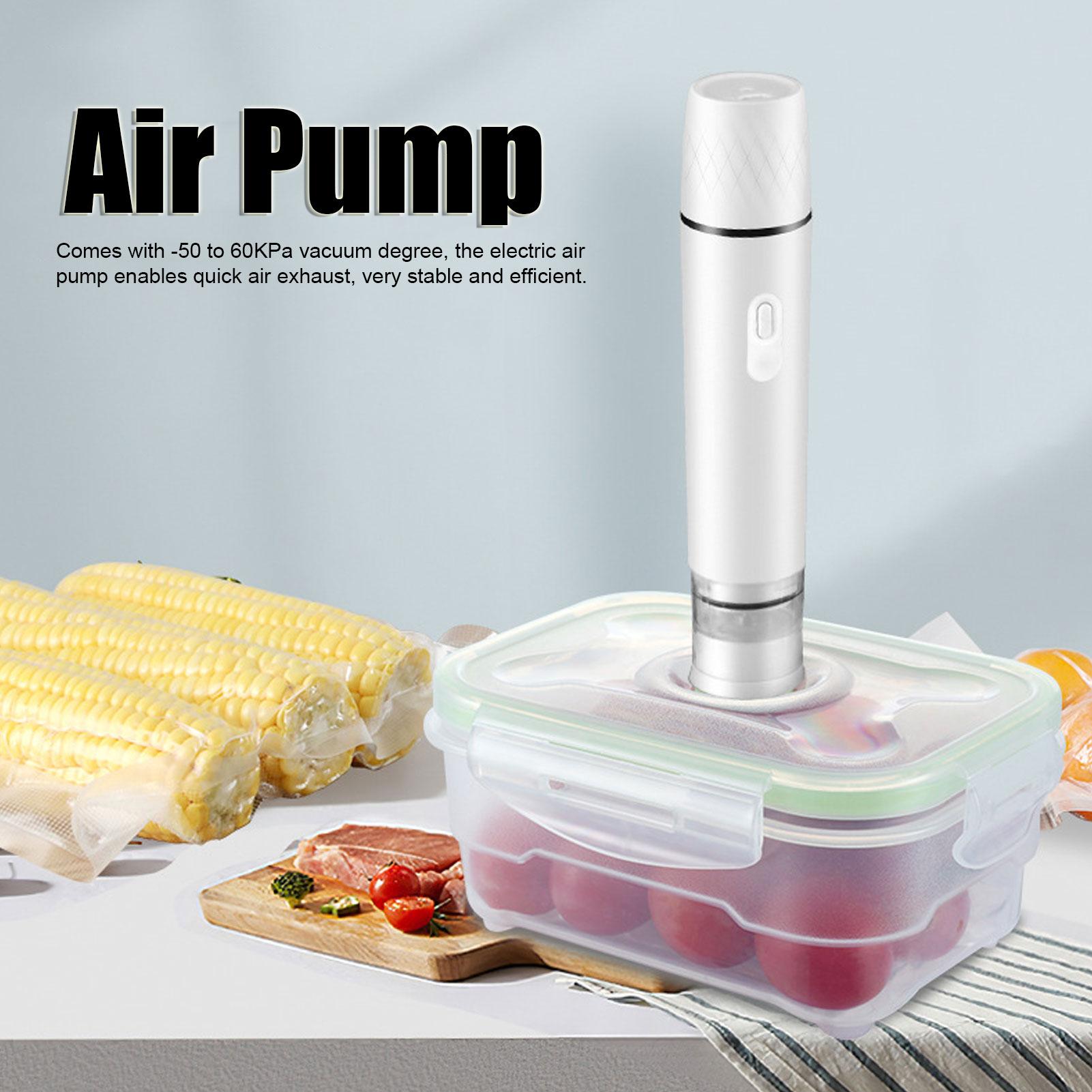 Pompa d'aria Pompa d'aria elettrica Pompa d'aria portatile Macchina sigillatrice sottovuoto senza fili Strumento per la conservazione degli alimenti S