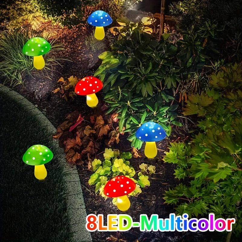 

Outdoor Solar Garden Lights 8 Pack Mushroom Outdoor 8 Modes Waterproof Solar Powered Landscape Lamp for Yard Patio Outside Decor warm light