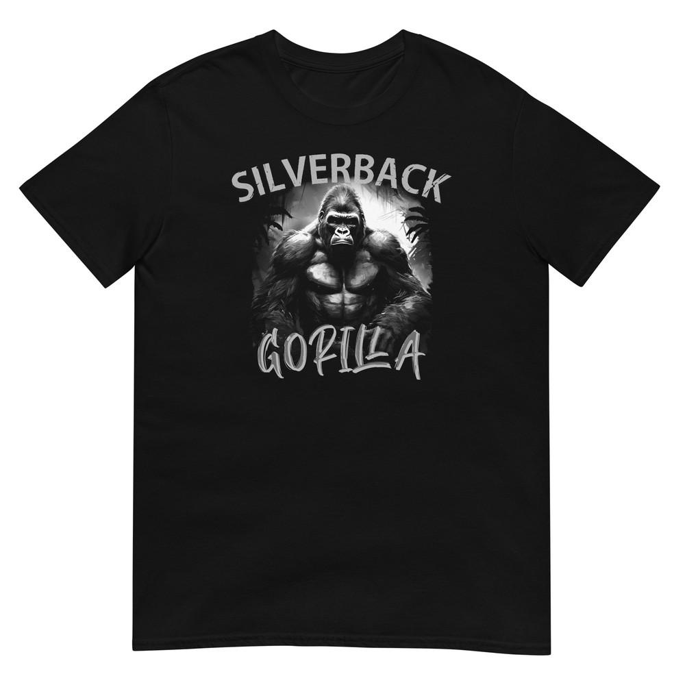 Gorilla Silverback Tshirt Silver Back Jungle King Design Unisex Tshirt Unisex T-Shirt S