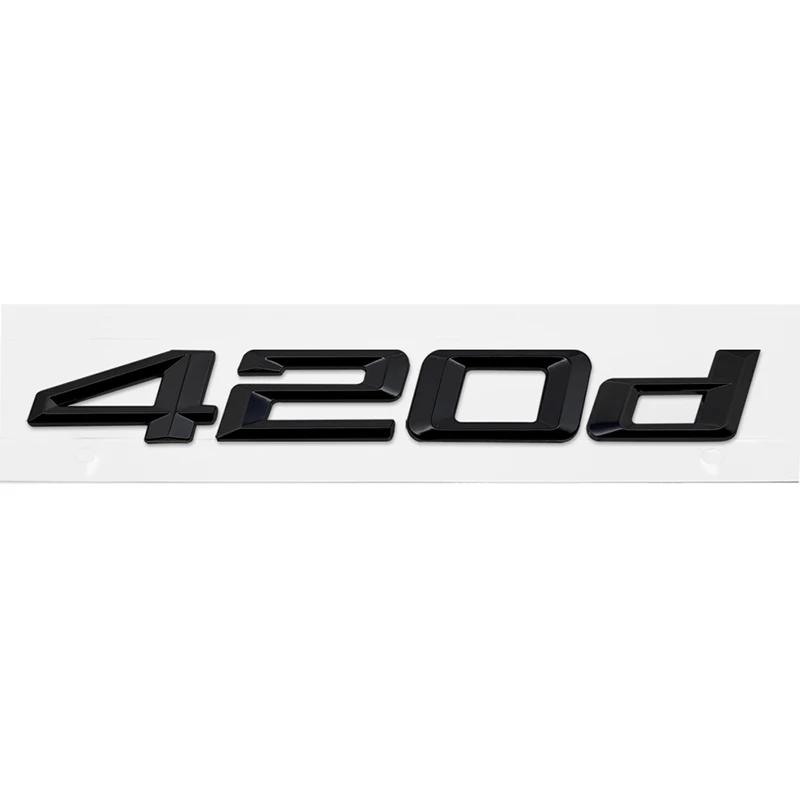 ABS Car Rear Trunk Letters Logo Badge Emblem Sticker For BMW 4 Series 420d 425d 428d 430d 435d 440d 450d F30 F32 F33 F36 G26 G22