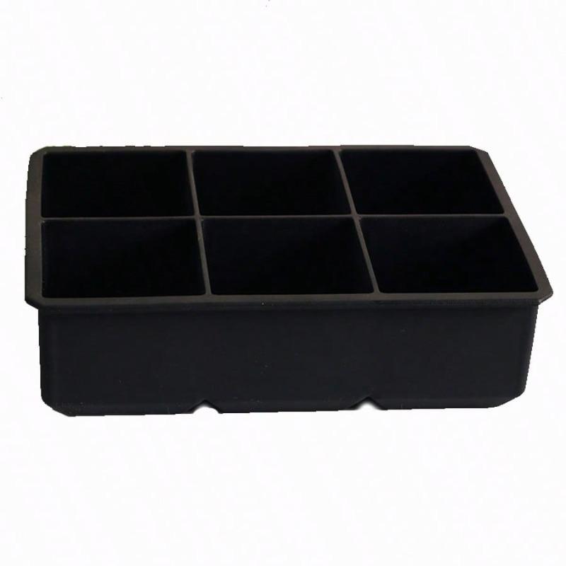 Large Silicone Tray, Flexible Square Ice Mold, Stackable Design