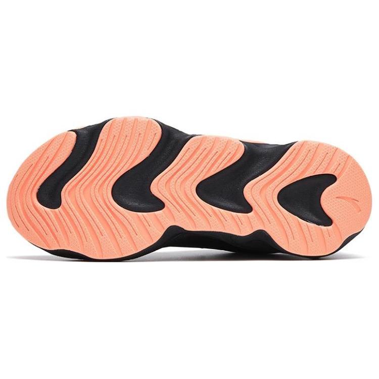 New Anta Keep Moving Cushioned Anti-Slip Wear-Resistant Breathable And Warm Low-Top Running Shoes Women's Black Orange 122245523-3