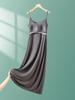 2025 Summer Loose Solid Color Modal Suspender Skirt - Medium Long, Large Size Casual Dress