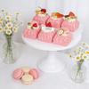 6pcs Lifelike Fake Cake Model Artificial Cake Food Pink Decor for Home Kitchen Bakery Display & Photography Props Fridge Magnet